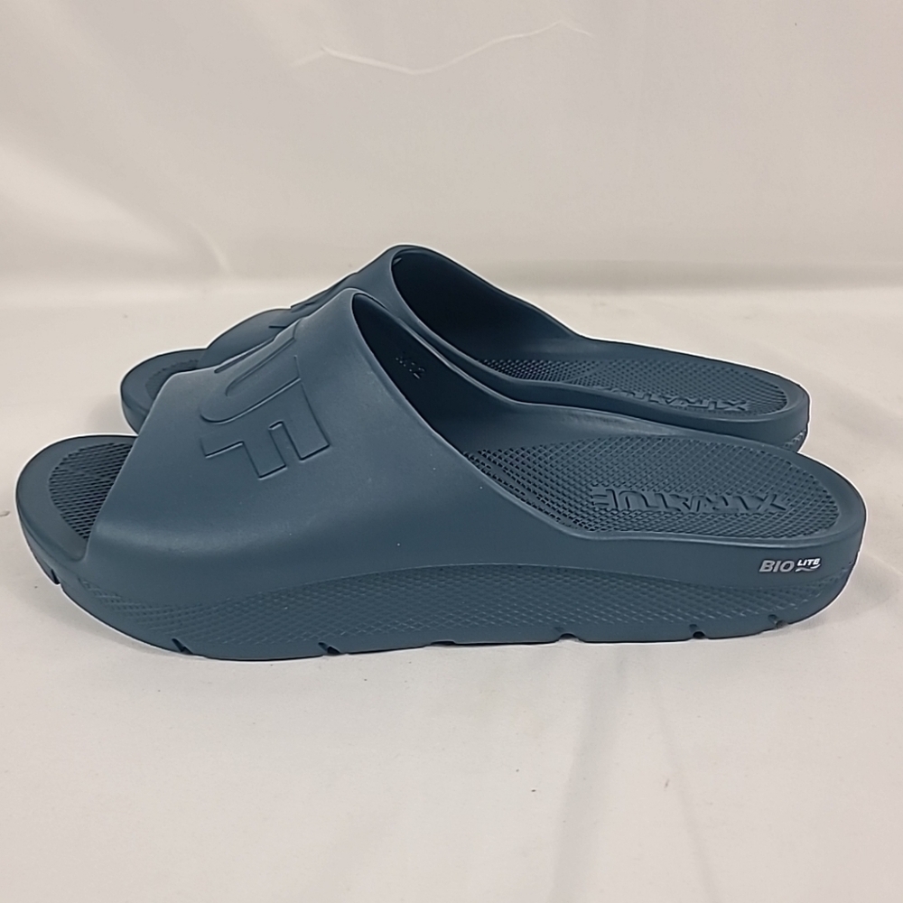 NEW Xtratuf Men's Apres Fish Slide Sandals Blue Sz 12M - Picture 3 of 7